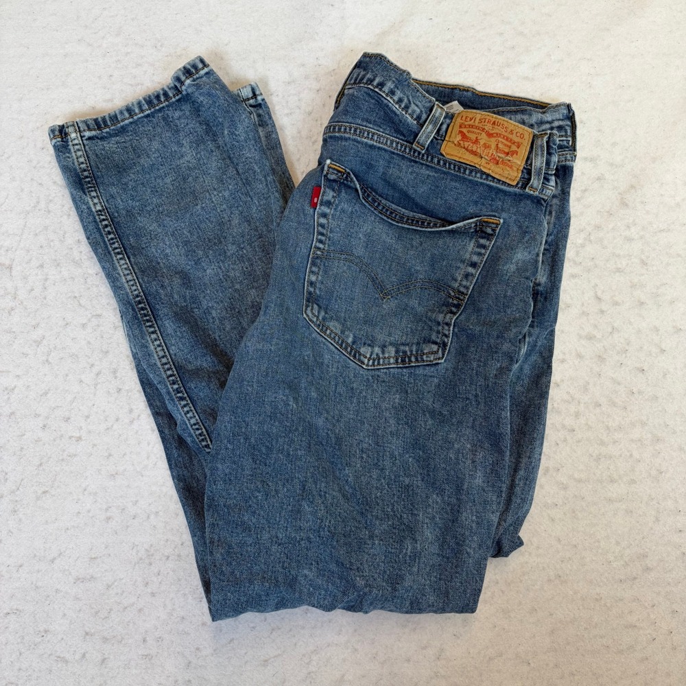 Levi's 541 Athletic Taper Jeans Mens W38 L30 Blue Denim Stretch